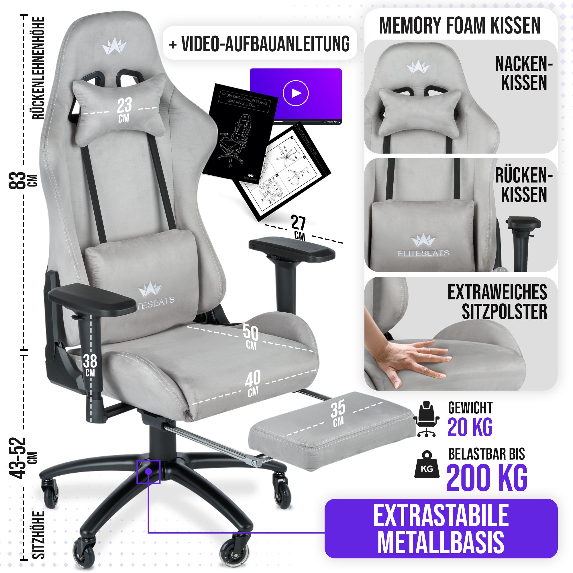 Gaming Stuhl Ergonomisch